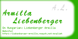 armilla liebenberger business card